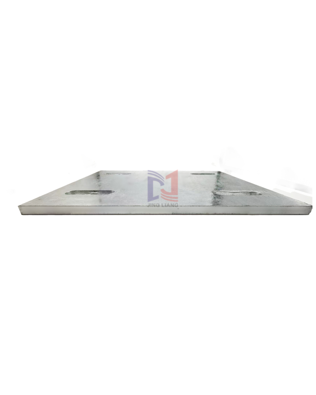 Gegalvaniseerd staal 200mm*300mm*10mm Ingebouwde plaat voor gevelbekledingsondersteuningssysteem Hoge sterkte