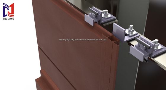 Terracotta geventileerd gevelondersteuningssysteem voor 20 mm paneel met hoge duurzaamheid